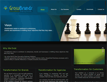 Tablet Screenshot of growbrands.com